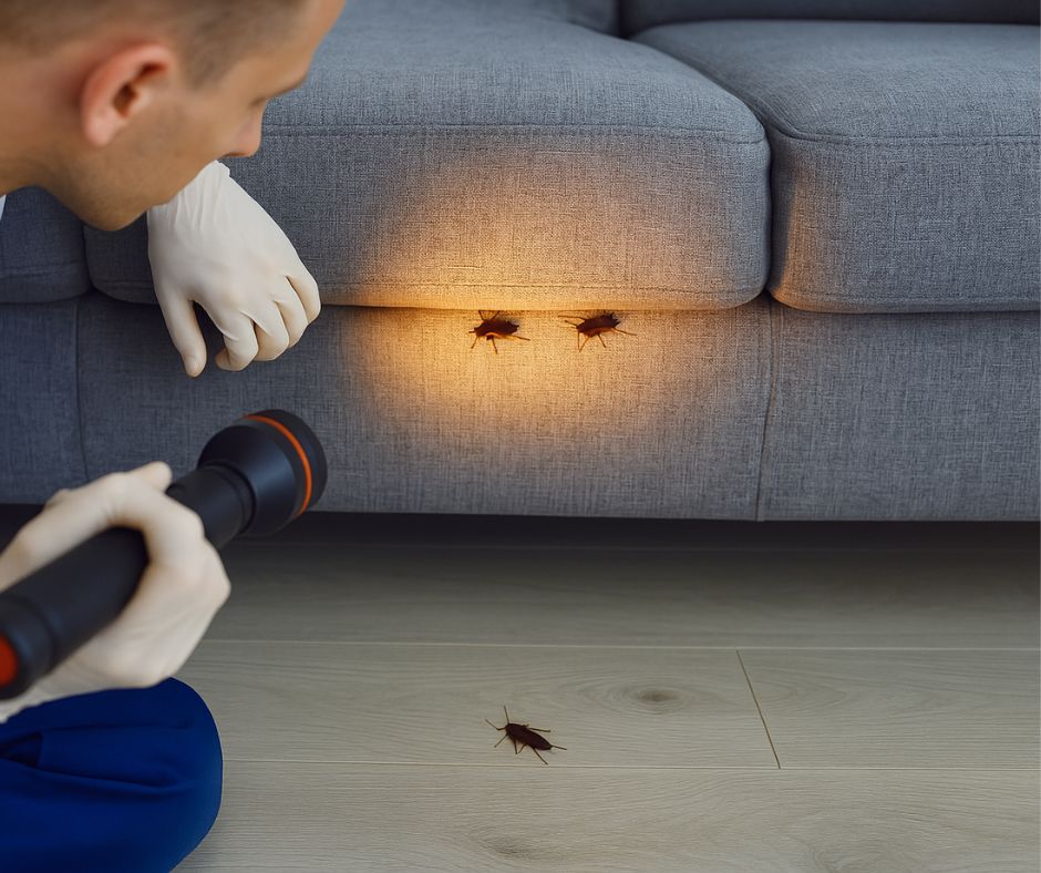 ipm inspecting roaches